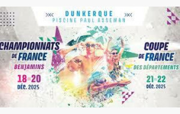 Championnats de France Benjamins 2025 - Actualisé au 29/11/2025
