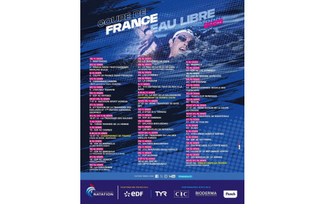 Coupe de France Eau Libre 2025 - Toutes les étapes